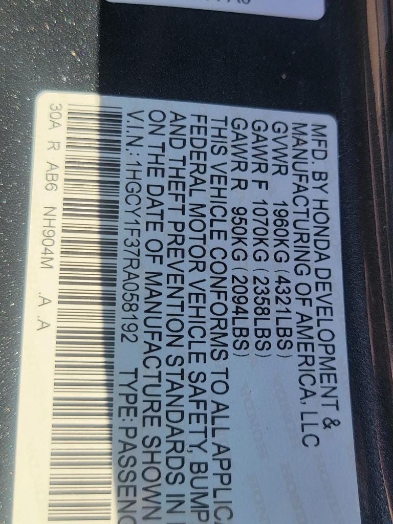 2024 Honda Accord EX