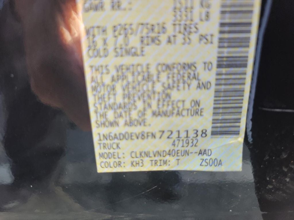 2015 Nissan Frontier PRO-4X