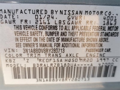 2024 Nissan Sentra SR