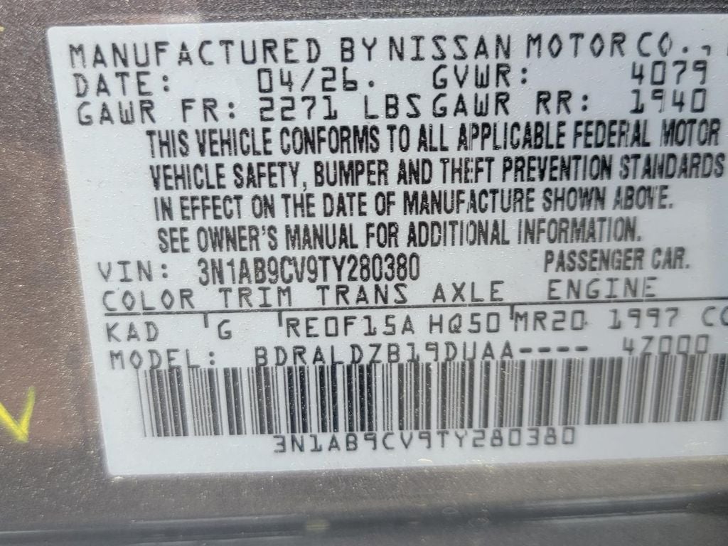 2026 Nissan Sentra SV