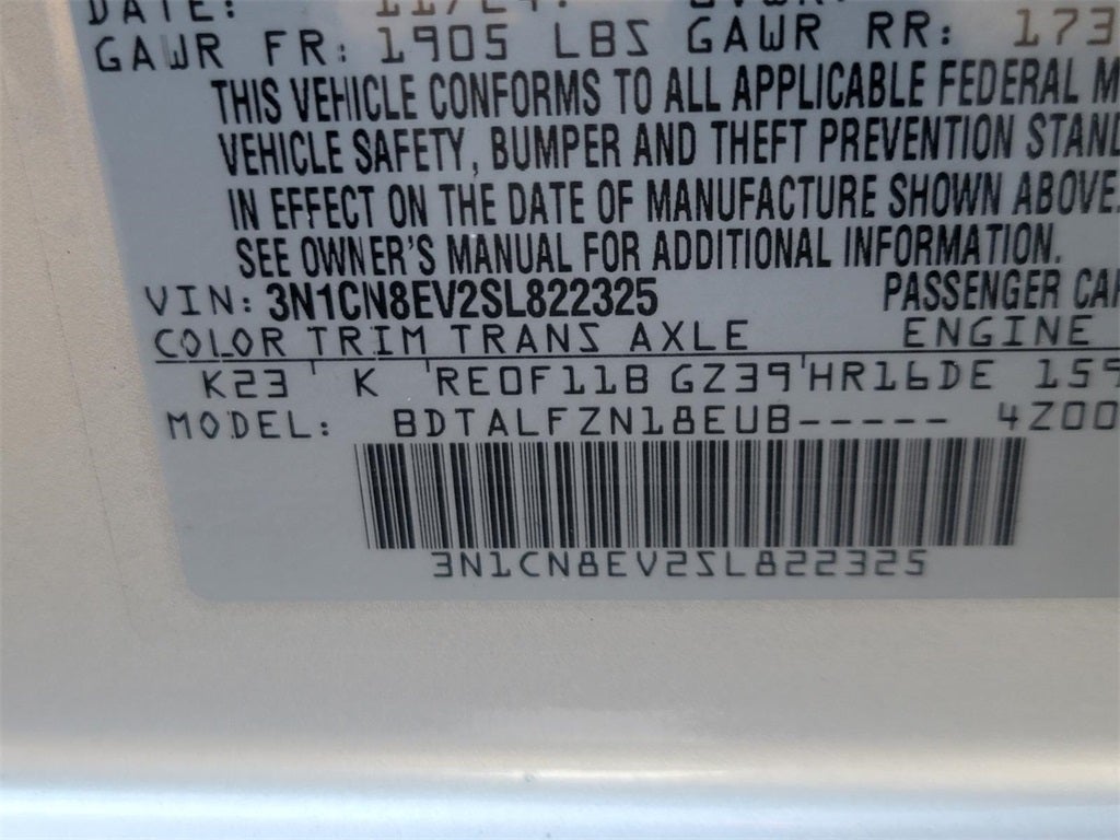 2025 Nissan Versa 1.6 SV