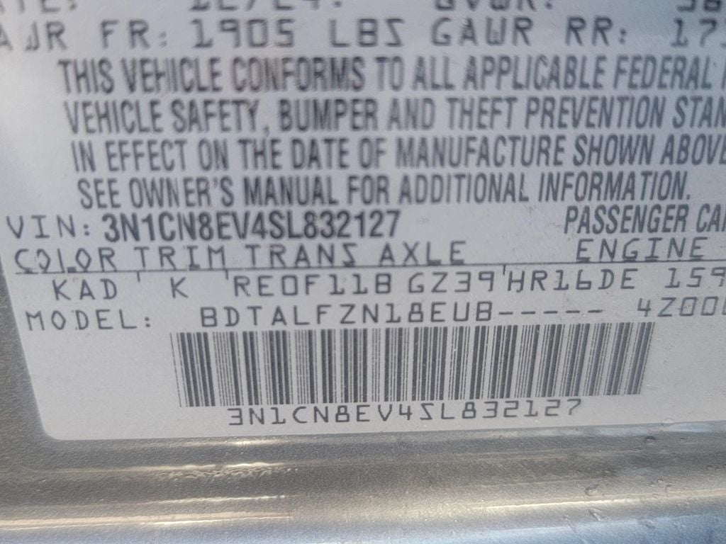 2025 Nissan Versa 1.6 SV