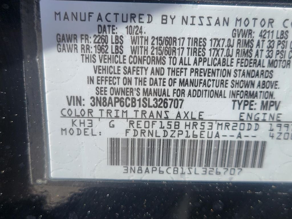 2025 Nissan Kicks SV
