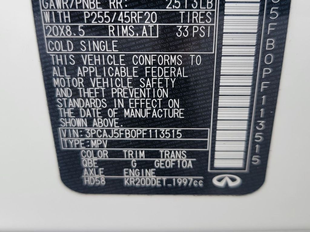 2023 INFINITI QX50 SPORT
