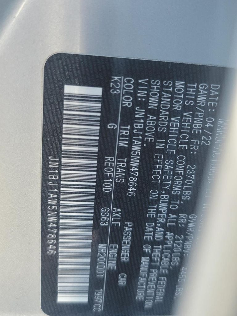 2022 Nissan Rogue Sport S