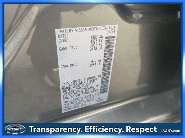 2025 Nissan Altima 2.5 S