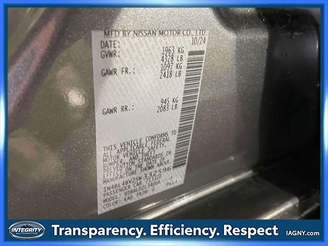 2025 Nissan Altima 2.5 S