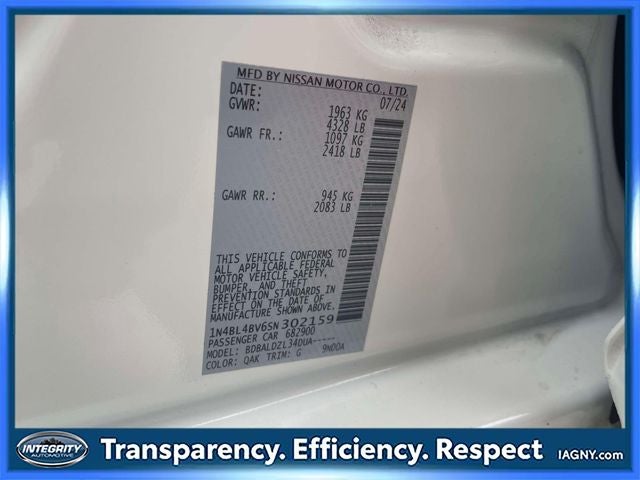 2025 Nissan Altima 2.5 S