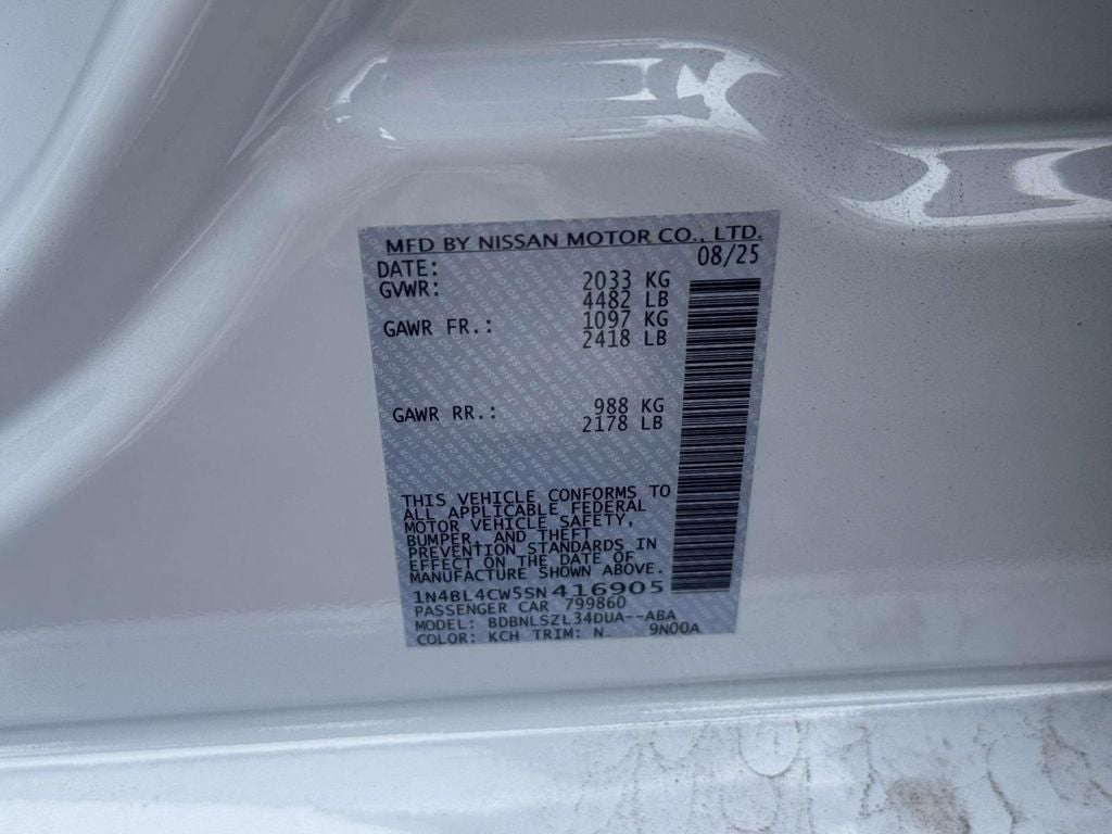 2025 Nissan Altima SR