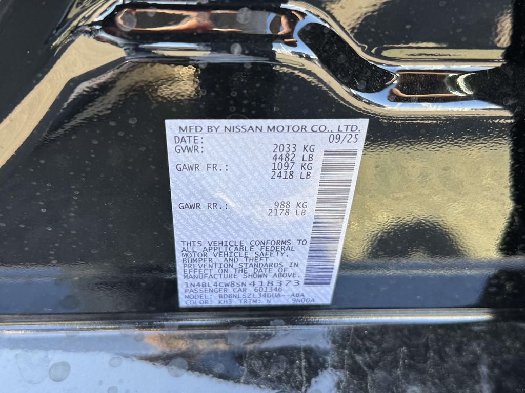 2025 Nissan Altima SR