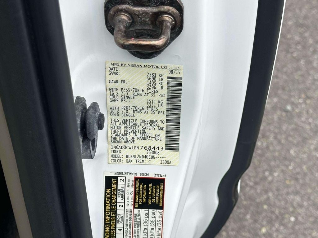 2015 Nissan Frontier SV