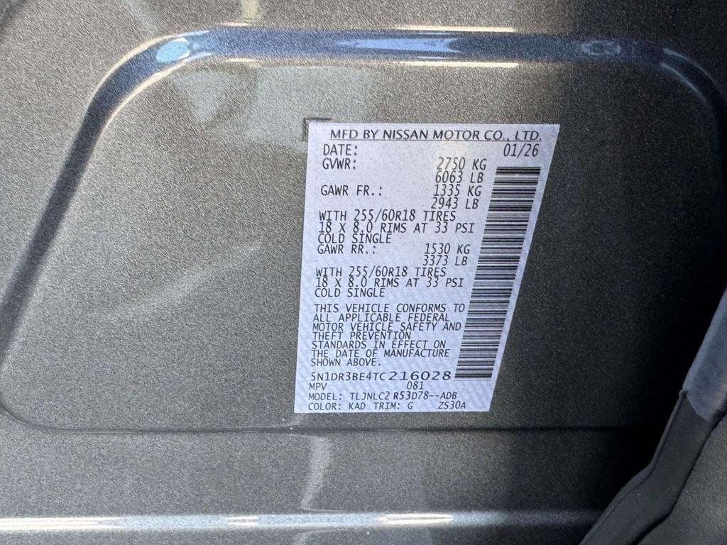 2026 Nissan Pathfinder SV