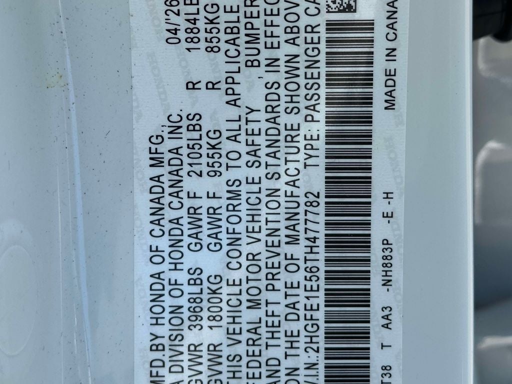 2026 Honda Civic Si Manual