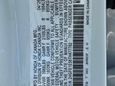 2026 Honda Civic Si Manual