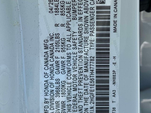 2026 Honda Civic Si Manual