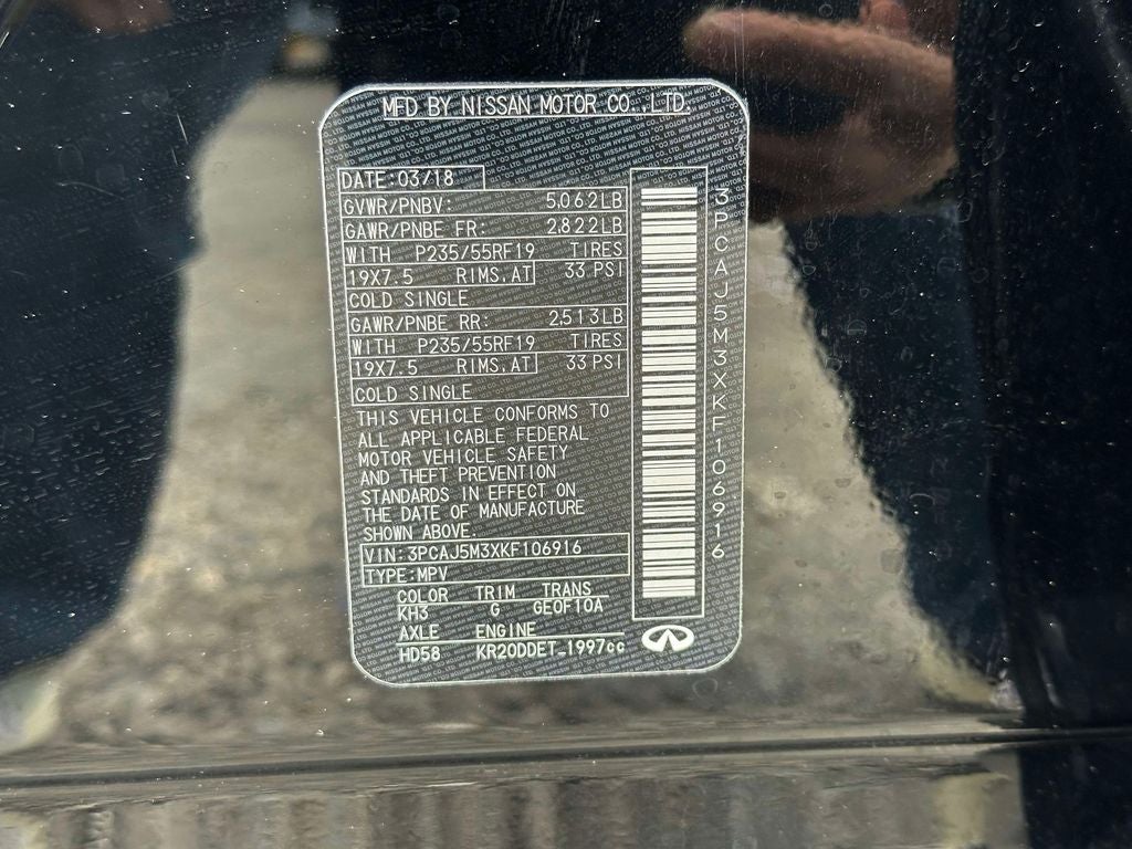 2019 INFINITI QX50 ESSENTIAL AWD
