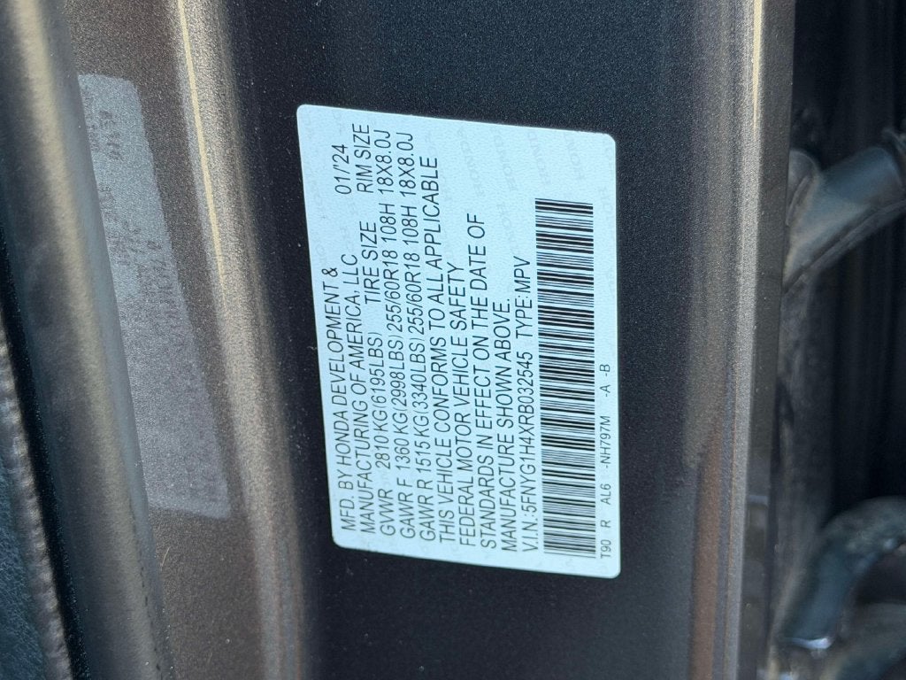 2024 Honda Pilot EX-L 8 Passenger