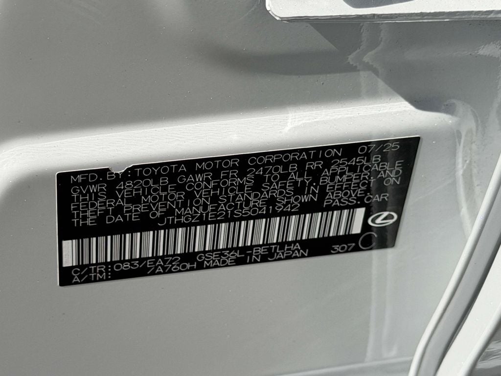 2025 Lexus IS 350 F SPORT