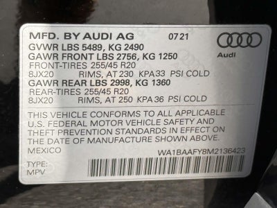 2021 Audi Q5 45 Premium Plus quattro