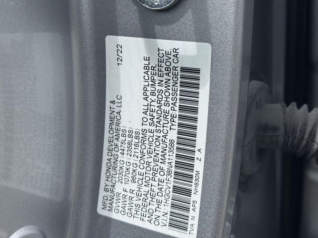 2022 Honda Accord Sport