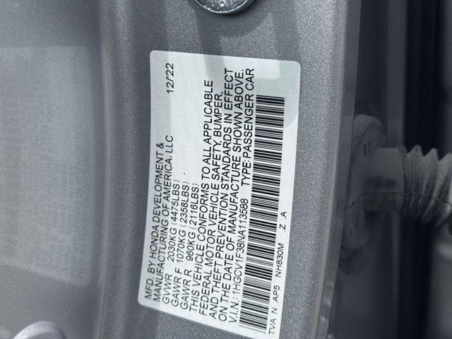 2022 Honda Accord Sport