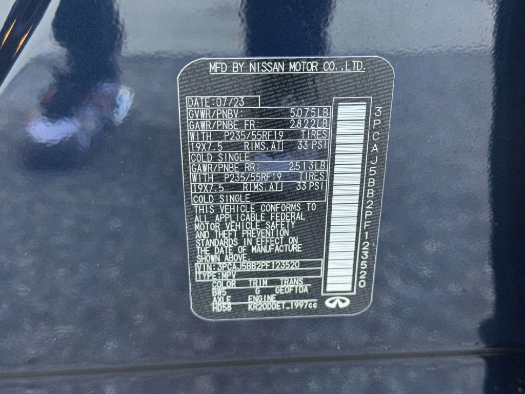 2023 INFINITI QX50 LUXE AWD