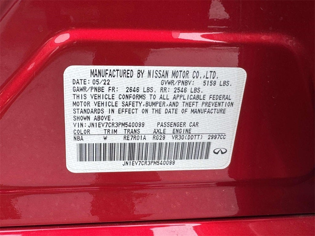 2023 INFINITI Q50 SENSORY