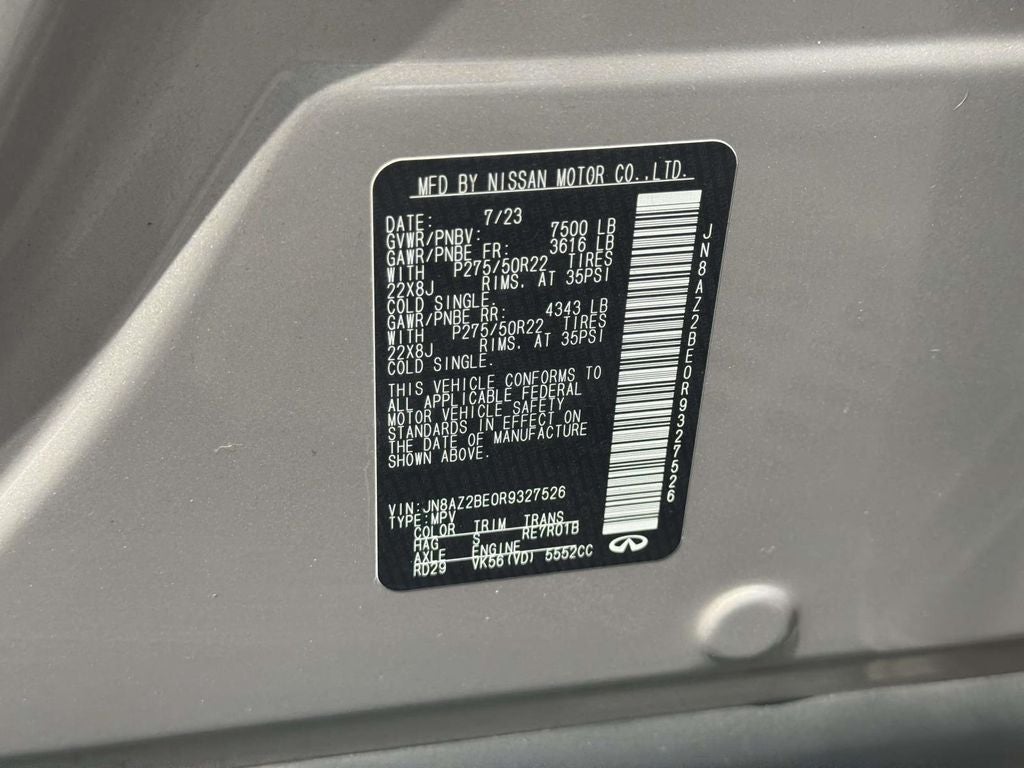 2024 INFINITI QX80 SENSORY 4WD