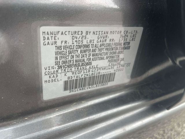 2025 Nissan Versa 1.6 SV