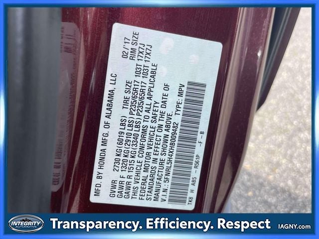 2017 Honda Odyssey EX
