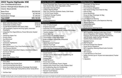 2023 Toyota Highlander XSE