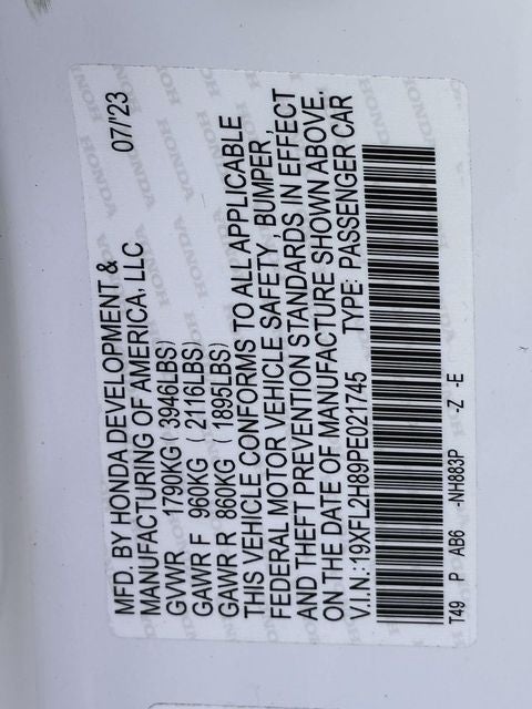 2023 Honda Civic Sport