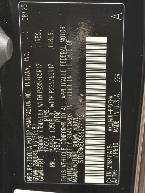 2026 Toyota Sienna LE Mobility 8 Passenger