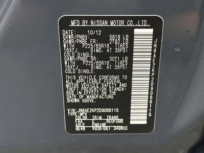 2013 Nissan Quest 3.5 SV