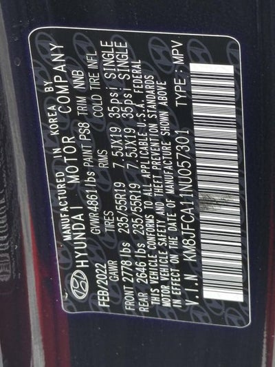 2022 Hyundai Tucson Hybrid SEL Convenience