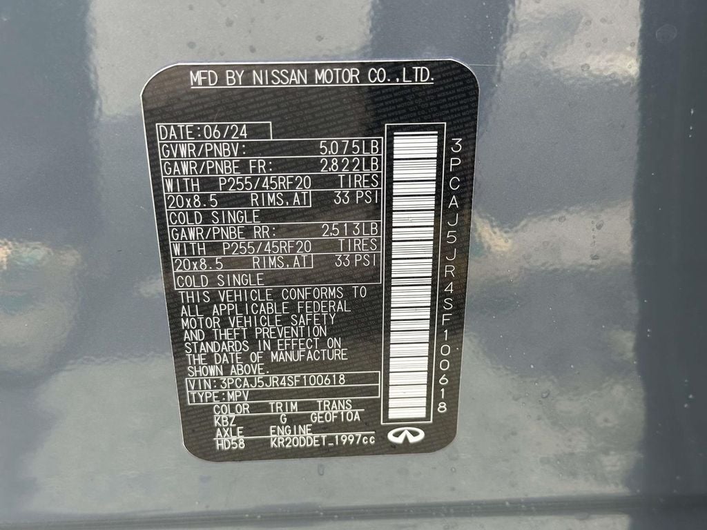 2025 INFINITI QX55 LUXE